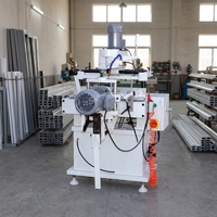 Machine de perçage et de fraisage PLC pour trous de serrures de fenêtres et portes en aluminium, avec fonction de copie de perçage à trois trous, 3.8KW, 290x90, routeur pour fentes de serrure