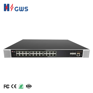 Commutateur PoE industriel géré 24 ports RJ45 10/100/1000M + 4 ports SFP+ 1/10G pour caméras de vidéosurveillance - Product Image 3