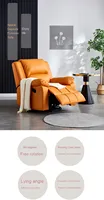 Fauteuil simple moderne haut de gamme multifonctionnel pour salon, salon de manucure, cinéma - Fauteuil relaxant avec bain de pieds électrique en cuir PU et métal