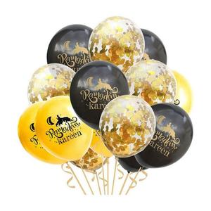 Wholesale Happy EID Party Decoration Latex Ballon Globos Custom Printed Ramadan Mubarak Globo <b>Balloon</b> - Product Image 5