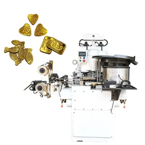 Custom food grade ready to eat gold coin chocolate full automatic food packaging machine