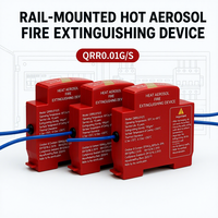 Système compact d'extinction d'incendie par aérosol intégré ZHONGSU, montage sur rail, extincteur automatique pour rack de serveur et pack de batteries de véhicule électrique