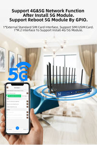 Mở khóa 4 khe cắm thẻ Sim PoE đa Sim băng tần kép 5g bảng định tuyến CPE 11ax <span class=keywords><strong>Wifi</strong></span> 6 3000Mbps Modem - Product Image 5