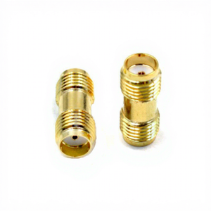 Hot Sale Factory Customization RP SMA Female Jack to RP SMA Female Jack Antenna Extender <b>Adapter</b> Gold Converter - Product Image 3
