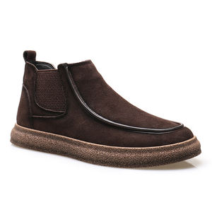 Botas <span class=keywords><strong>de</strong></span> invierno occidentales impermeables <span class=keywords><strong>de</strong></span> altura del tobillo <span class=keywords><strong>de</strong></span> cuero genuino cómodas Chelsea <span class=keywords><strong>de</strong></span> alta calidad para Hombre Rock Rooster botas <span class=keywords><strong>de</strong></span> seguridad - Product Image 1