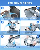 Parasol Plegable para Parabrisas Delantero de Automóvil con Protección UV de 4 Capas y Aislamiento Térmico para BMW X1 F8 2016-2022