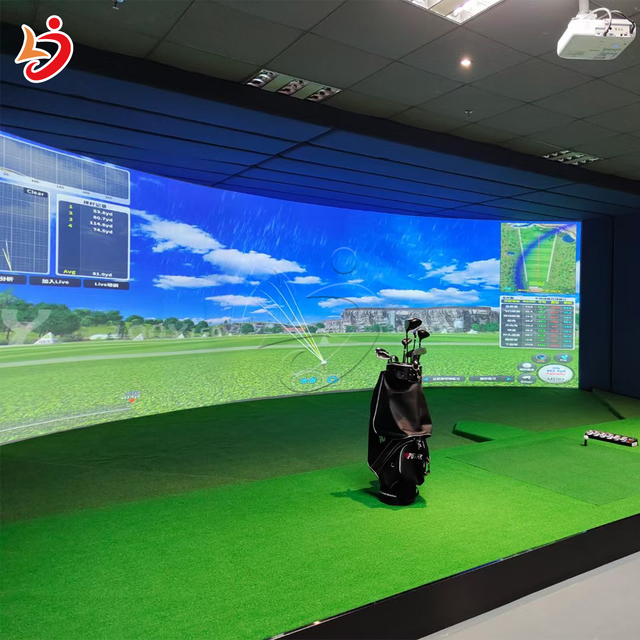 Hot-Selling Smart Indoor Sports Simulator Golf Simulator with Interactive Screen Projection for Entertainment & Recreation