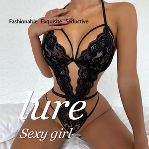 OEM/ODM Slim Transparent <strong>Plus</strong> <strong>Size</strong> Sexy French Embroidery Lace Lingerie Set <strong>Baby</strong> <strong>Doll</strong> Romantic Sexy Open Big Breast Lingerie - Product Image 2