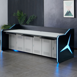 Bàn điều khiển giám sát trung tâm chỉ huy công thái học, nội thất thương mại cao cấp dành cho trường học, khách sạn, bàn điều khiển hiện đại phòng điều khiển - Product Image 1