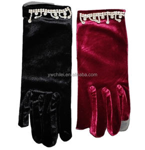 <span class=keywords><strong>Gants</strong></span> de soirée en velours extensible pour années 1920, style flapper et <span class=keywords><strong>Gatsby</strong></span> - Product Image 4