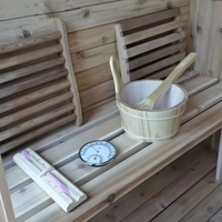 Hammam Haut de Gamme en Cèdre Canadien, Sauna Traditionnel à Vapeur Chaude et Humide