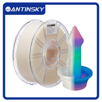 Filamento PETG Luminoso para Impresora 3D ANTINSKY, 1.75mm, 1KG, Alta Calidad, Impresión Suave, Temperatura de Impresión 200C