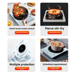 High-Power Multifunctional Kitchen Induction Cooker Smart Touch Screen Small Built-in Plastic <b>Stove</b> for Household Hoffmans Infra - Product Image 2