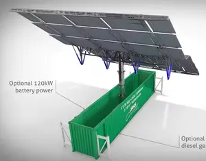 Hydraulic Power Durable Solar Container Hydraulic Hoist For Sustainable Solutions