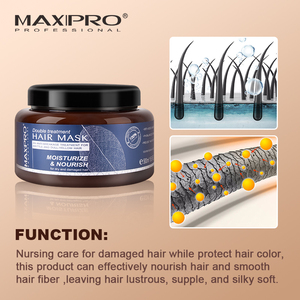 Maxipro chuyên nghiệp điều trị tóc sâu sửa chữa collagen hữu cơ dầu Argan Mặt nạ tóc cho tóc bị hư hỏng Salon sử dụng - Product Image 5