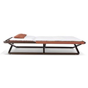 Tumbona de Madera de Teca de Estilo Moderno y Elegante para Exteriores con Cojín para Playa y Piscina - <span class=keywords><strong>Oza</strong></span> - Product Image 2