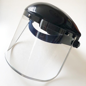 Màu xanh/đen/trắng/cam/đỏ/vàng nửa Mũ bảo hiểm nhôm cạnh Polycarbonate mặt lá chắn Visor công nhân bảo vệ CE ANSI 2000 - Product Image 5