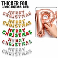 Décorations et articles de Noël à thème, ballons, lettres Joyeux Noël, décoration de fête, ballon en feuille de Mylar pour événement