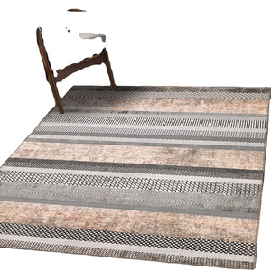 Tapis turc Kilim en bambou de haute qualité résistant aux taches réversible lavable à usage domestique - Product Image 1