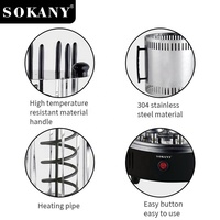 Sokany four électrique maison barbecue sans fumée barbecue grill automatique rotatif brochettes de barbecue grillagé kebab machine barbecue tasse