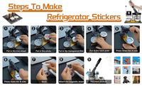 Kit de fabrication de badges aimantés pour réfrigérateur personnalisés 50*50mm, aimants photo pour réfrigérateur, pour événements, mariages, cadeaux, souvenirs