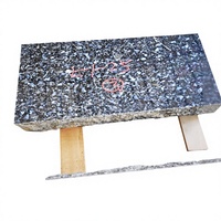 Marqueur de tombe plat en granit bleu perle