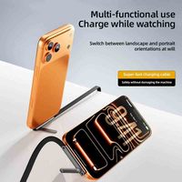 Support de téléphone coudé avec câble de charge 240W à charge rapide, compatibilité universelle, support de bureau et câble de données – Nouvelle Arrivée en Gros