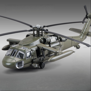 Hélicoptère Armé Décoratif avec Effets Sonores et Lumineux, Modèle d'Hélicoptère en Alliage pour Simulation <span class=keywords><strong>de</strong></span> <span class=keywords><strong>Combat</strong></span> - Product Image 6