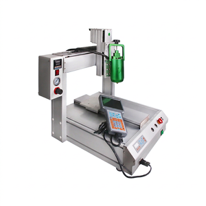 Machine de distribution automatique d'adhésif thermofusible à 3 axes AM 8036, valve chauffée PUR, seringue 30cc, course 300x300x100mm - Product Image 1