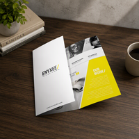 Brochure personnalisée imprimée en offset, dépliant pliable sur papier cartonné, service d'impression de prospectus promotionnels