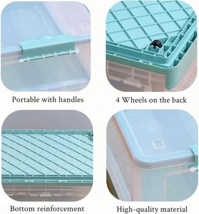 Wholesale Custom Plastic Rectangle Good Price Household Portable Stackable Foldable Eco-Friendly <b>Clothes</b> Toys Organizer Bins - Product Image 3