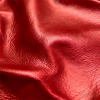 Tissu synthétique réfléchissant en PU de couleur métallique douce et écologique, finition lisse, cuir synthétique pour voitures et chaussures