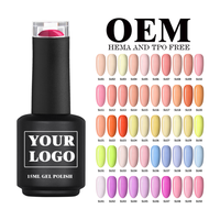 Juego de esmalte de uñas de Gel de 2025 colores al por mayor OEM 1000, uso en salón de belleza de uñas, esmalte de uñas de Gel de etiqueta privada UV de 15ml