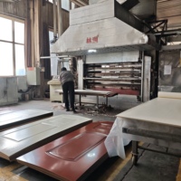 Revêtement de porte en MDF/HDF imperméable, durable, facile à nettoyer, bon prix, panneau de porte, vente en gros d'usine