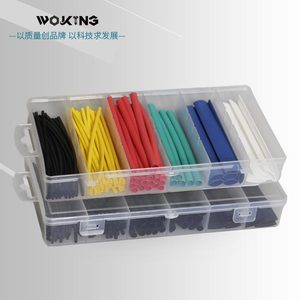 ชุดท่อหดความร้อน Woking 100 ชิ้น ปลอกหุ้มฉนวนหลากสี ชุดป้องกันสายไฟและสายเคเบิล - Product Image 1