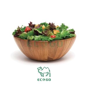 מפעל לספק סיטונאי עגול מותאם אישית במבוק מזון עץ פירות סלט קערות בצק למסעדת בית מלון - Product Image 3