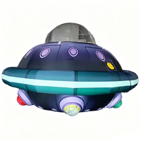 Ballon publicitaire gonflable LED en forme de soucoupe volante, étanche et résistant au soleil, pour événements