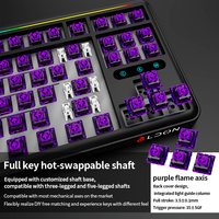 Teclado Mecánico Inalámbrico LX87 con 75% de Teclas, USB Tipo-C, Intercambiable en Caliente, RGB, 88 Teclas, Aleación de Aluminio, Nuevo