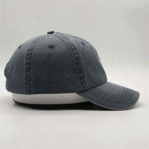 Wholesale Custom High Quality Rubber Logo Unstructured Mens Baseball Caps,Pigment Stone Dyed Washed Vintage Dad <b>Hat</b> - Product Image 5