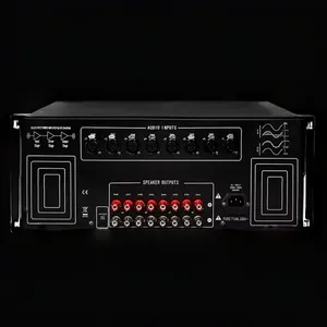 Amplificateur de <span class=keywords><strong>puissance</strong></span> pur 8 canaux de qualité audiophile L&W AT8200PRO, 200 W par canal, amplificateur multicanal pour home cinéma surround - Product Image 2