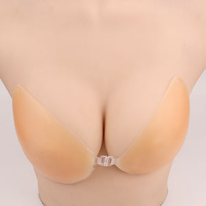 Nueva llegada forma de gota engrosamiento mujeres acolchado superior elástico <span class=keywords><strong>sin</strong></span> costuras <span class=keywords><strong>Bandeau</strong></span> pezón cubierta Crop <span class=keywords><strong>sin</strong></span> tirantes <span class=keywords><strong>sujetador</strong></span> de silicona líquida - Product Image 5