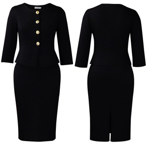 Robes africaines élégantes à col rond et volants, nouvelle collection automne-hiver pour femmes - Product Image 6