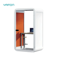 Acoustique 4 personnes Office Pod Caractéristiques de confidentialité Mobilier d'intérieur commercial Insonorisé Meeting House School Hospital Gym Aluminium