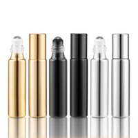 Flacon à bille en verre UV de 5 ml et 10 ml pour huiles essentielles, crème contour des yeux et application de médicaments