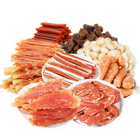 Friandises pour chats lyophilisées en gros : poulet, bœuf, aliments secs pour animaux, poitrine de poulet lyophilisée