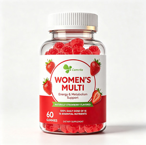 Complément Alimentaire Personnalisé LOGG pour Femmes, Multi-Gummies, 60 Comprimés, Saveur Fraise Naturelle, Soutien Énergétique et Métabolique - Product Image 1