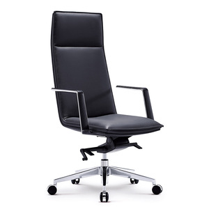 <span class=keywords><strong>Poltrona</strong></span> Direzionale in Pelle di Lusso, Sedia Esecutiva di Alta Gamma, <span class=keywords><strong>Poltrona</strong></span> da <span class=keywords><strong>Ufficio</strong></span> <span class=keywords><strong>Presidenziale</strong></span> Minimalista Reclinabile con Base a Cinque Stelle e Scorrimento in Legno - Product Image 6