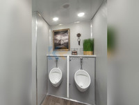 Nouvelle Arrivée : Remorque Sanitaire Mobile de Luxe à 10 Postes, Préfabriquée et Portable, avec Douche et Toilettes, pour Utilisation en Parc