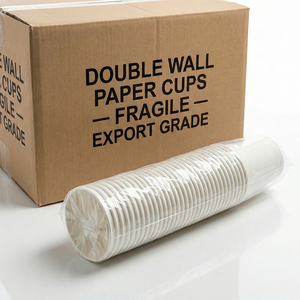 Vaso de Papel para Café de Doble Pared de 9oz/270ml, Apto para Alimentos, Aislado Térmicamente, Desechable, para Té, Café, Latte, Espresso y Bebidas para Llevar - Product Image 1