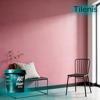 Peinture à l'émulsion de résine acrylique à forte couvrance, revêtement liquide pour l'intérieur des maisons, application au pinceau